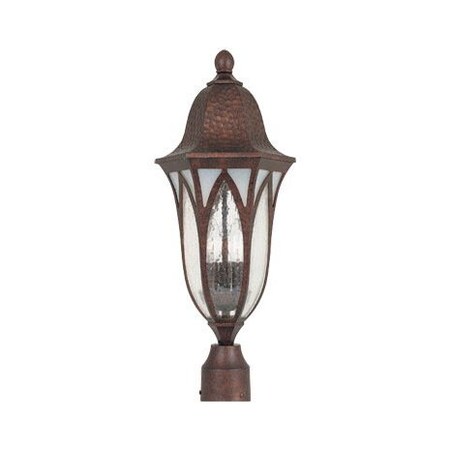 Designers Fountain Burnished Antique Copper 3 Light 9 Cast Aluminum Post Lantern" 20626-BAC